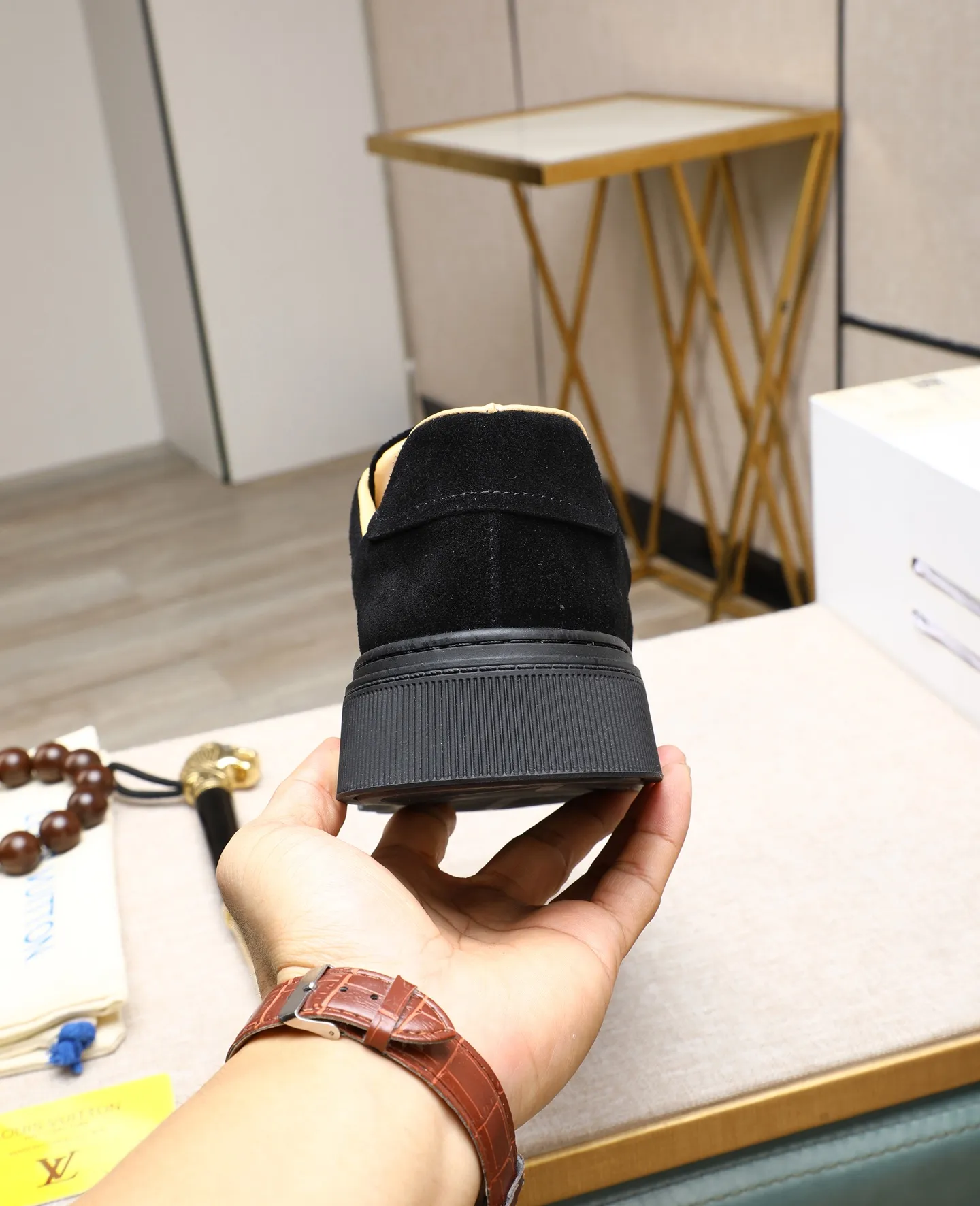 Men's shoes 💰460 [LV～] Men's casual shoes 2025z cabinet sales simultaneously 🔶Size: 38-44 #️⃣ 🔷3 colors🔜The upper is made of multi-material splicing➕cow leather lining, comfortable and breathable, sole: original comfortable and wear-resistant outsole, ⚠️real thing📱photographed🎬real thing is better📢📢📢